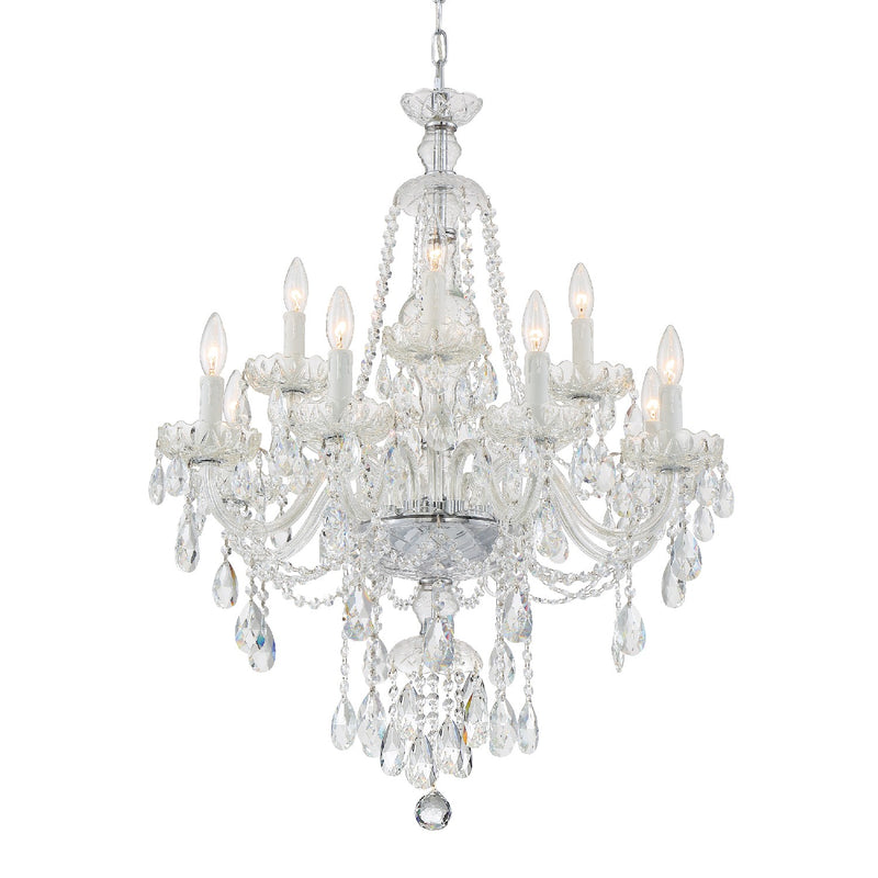Crystorama - CAN-A1312-CH-CL-SAQ - 12 Light Chandelier - Candace - Polished Chrome