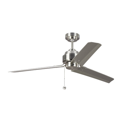 Visual Comfort Fan - 3AR54BS - 54``Ceiling Fan - Arcade - Brushed Steel