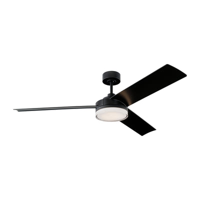 Visual Comfort Fan - 3CQR56MBKD - 56``Ceiling Fan - Cirque 56 - Midnight Black
