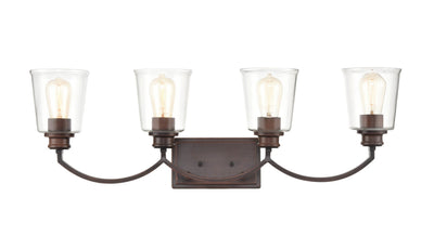 Millennium - 3604-RBZ - Four Light Vanity - Forsyth - Rubbed Bronze