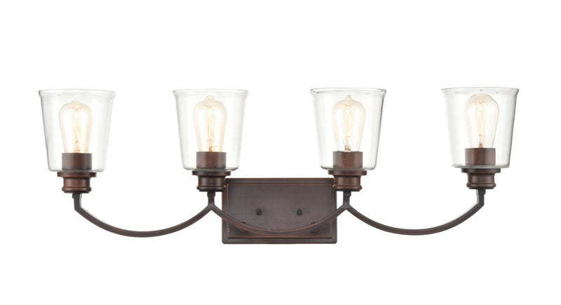 Millennium - 3604-RBZ - Four Light Vanity - Forsyth - Rubbed Bronze