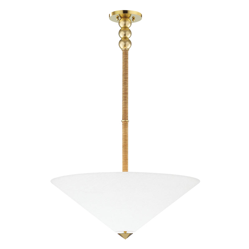 Hudson Valley - 1325-AGB - Two Light Pendant - Flare - Aged Brass