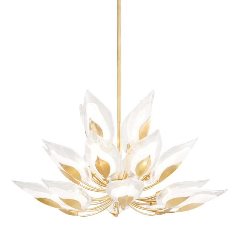 Hudson Valley - 4840-GL - 20 Light Chandelier - Blossom - Gold Leaf