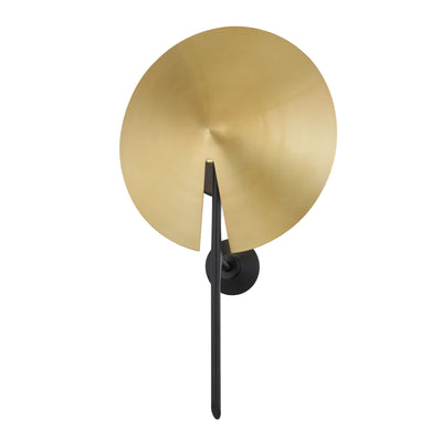 Hudson Valley - 9701-AGB/BK - One Light Wall Sconce - Equilibrium - Aged Brass/Black