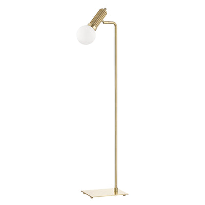 Hudson Valley - L5117-AGB - One Light Floor Lamp - Reade - Aged Brass