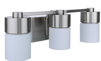 Craftmade - 12322BNK3 - Three Light Vanity - District - Brushed Polished Nickel