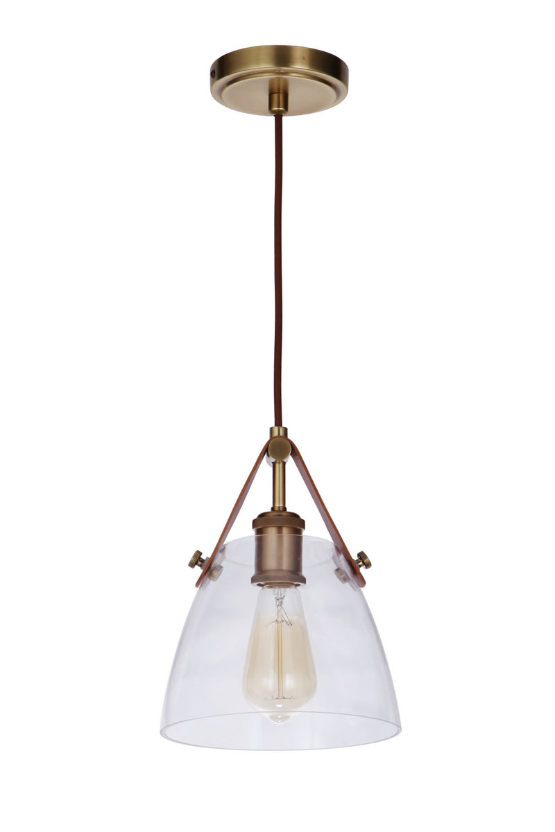 Craftmade - 51391-VB - One Light Pendant - Hagen - Vintage Brass