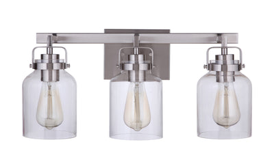 Craftmade - 53603-BNK - Three Light Vanity - Foxwood - Brushed Polished Nickel