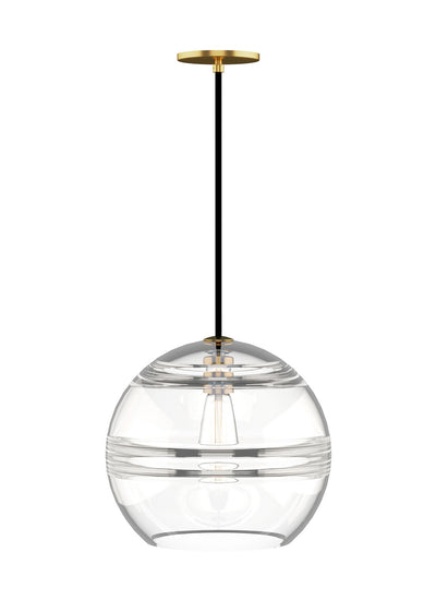 Visual Comfort Modern - 700FJSDNCR - One Light Pendant - Sedona - Aged Brass