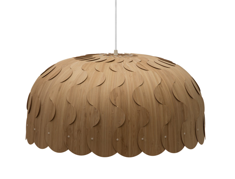 David Trubridge - BEA-LARG-CAR-CAR - One Light Lightshade - Beau - Caramel/Caramel/Caramel