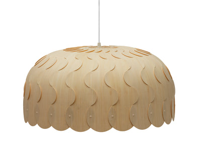 David Trubridge - BEA-LARG-NAT-NAT - One Light Lightshade - Beau - Natural/Natural/Natural