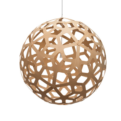 David Trubridge - COR-1600-NAT-NAT - One Light Lightshade - Coral - Natural/Natural/Natural