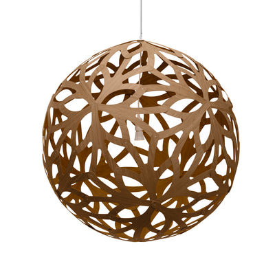 David Trubridge - FLO-1600-CAR-CAR - One Light Lightshade - Floral - Caramel/Caramel/Caramel