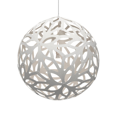 David Trubridge - FLO-1600-WHI-WHI - One Light Lightshade - Floral - White/White/White