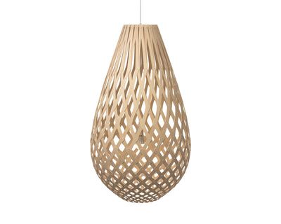 David Trubridge - KOU-1000-NAT-NAT - One Light Lightshade - Koura - Natural/Natural/Natural