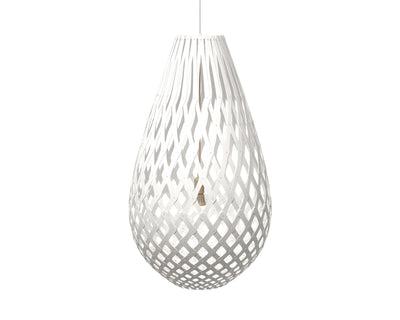 David Trubridge - KOU-1000-WHI-WHI - One Light Lightshade - Koura - White/White/White