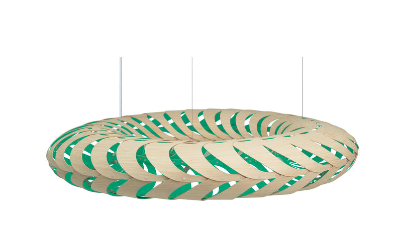 David Trubridge - MAR-1100-NAT-AQU - Lightshade - Maru - Natural/Natural/Aqua