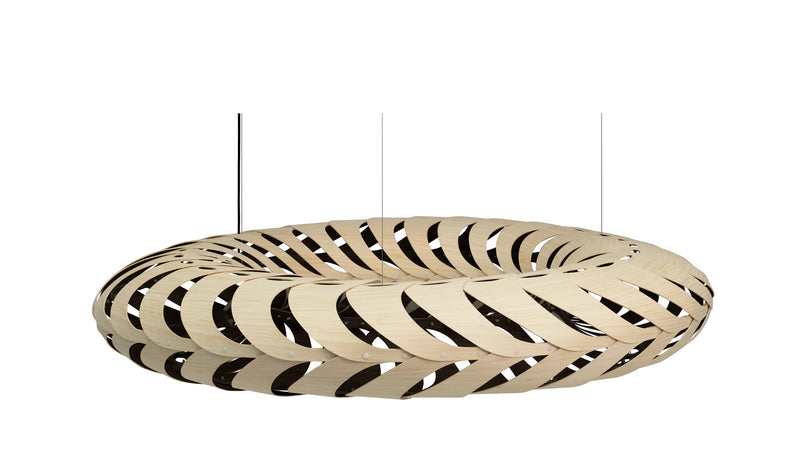 David Trubridge - MAR-1100-NAT-BLK - Lightshade - Maru - Natural/Natural/Black