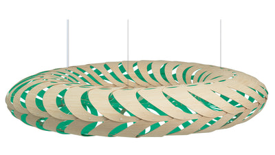 David Trubridge - MAR-1400-NAT-AQU - Lightshade - Maru - Natural/Natural/Aqua