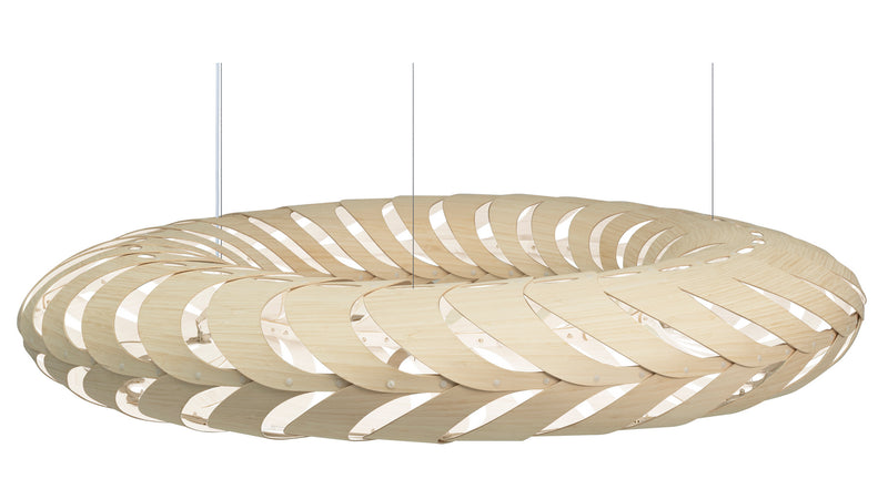 David Trubridge - MAR-1400-NAT-WHI - Lightshade - Maru - Natural/Natural/White