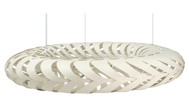 David Trubridge - MAR-1400-WHI-WHI - Lightshade - Maru - White/White/White