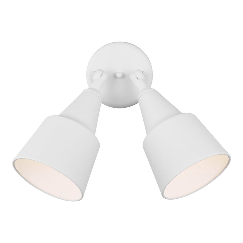 Generation Lighting - 8560702-15 - Two Light Adjustable Swivel Flood Light - Flood Light - White