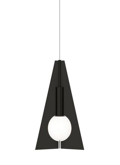 Visual Comfort Modern - 700MPOBLPB-LED930 - LED Pendant - Orbel Pyramid - Nightshade Black