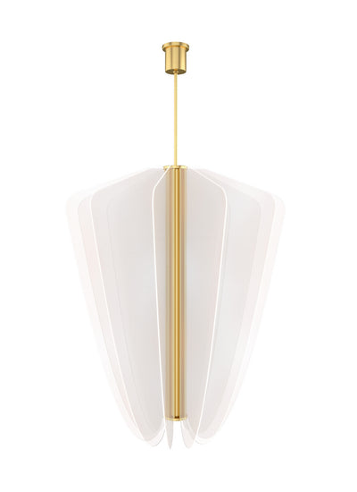 Visual Comfort Modern - 700NYR42BR-LED930 - LED Chandelier - Nyra - Plated Brass