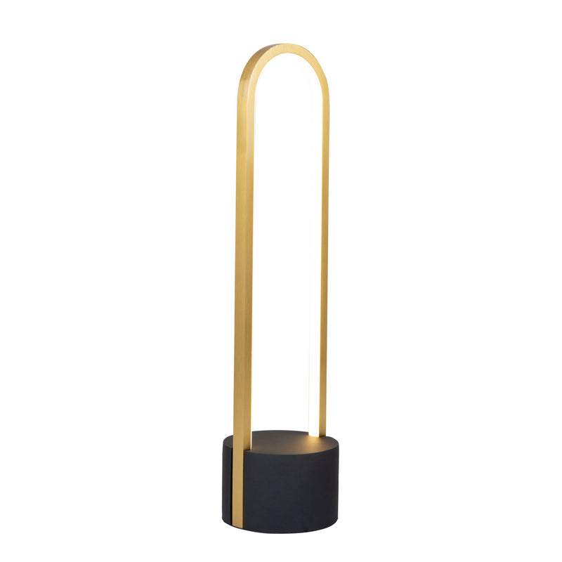 Artcraft - AC7591BB - LED Table Lamp - Cortina - Brushed Brass with Black Base