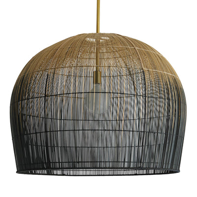 Arteriors - 45061 - One Light Pendant - Swami - Natural and Black Ombre