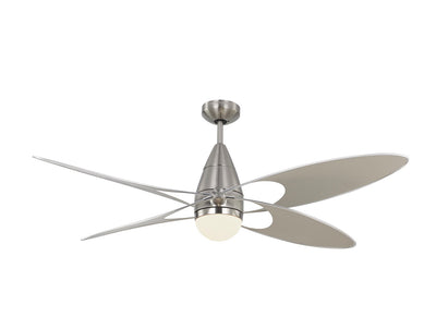 Generation Lighting - 4BFR54BSD-V1 - 54``Ceiling Fan - Butterfly - Brushed Steel