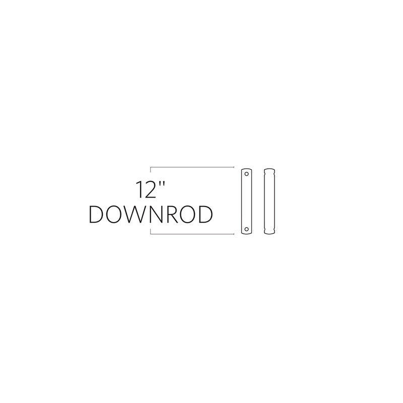 Visual Comfort Fan - DR12SN - Downrod - Universal Downrod - Satin Nickel