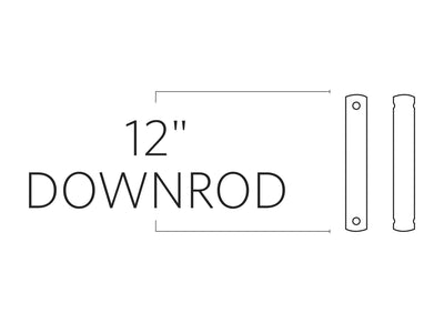 Visual Comfort Fan - DR12WGR - Downrod - Universal Downrod - Washed Grey