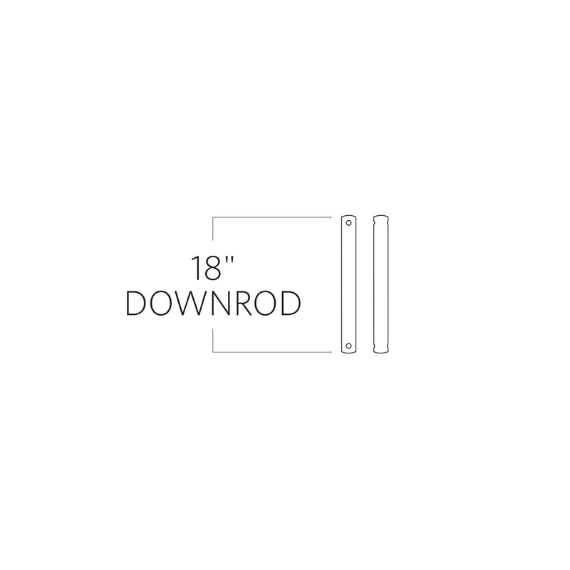 Visual Comfort Fan - DR18SN - Downrod - Satin Nickel