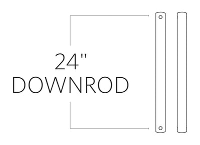 Visual Comfort Fan - DR24MBK - Downrod - Universal Downrod - Midnight Black