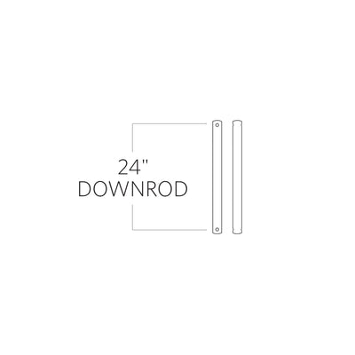 Visual Comfort Fan - DR24SN - Downrod - Satin Nickel