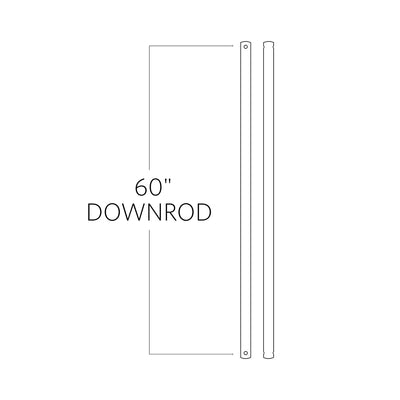 Visual Comfort Fan - DR60SN - Downrod - Satin Nickel