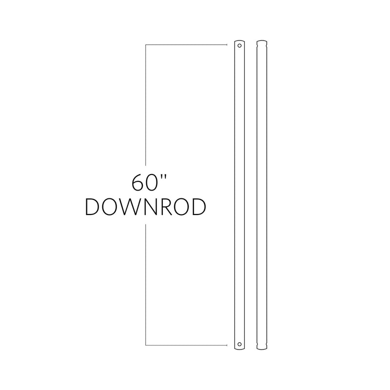 Visual Comfort Fan - DR60SN - Downrod - Satin Nickel