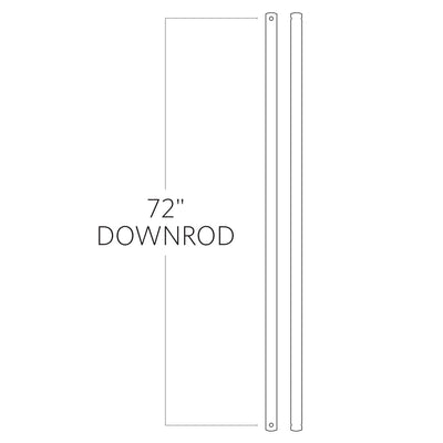 Visual Comfort Fan - DR72SN - Downrod - Satin Nickel