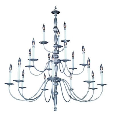 Framburg - 7918 SP - 18 Light Foyer Chandelier - Jamestown - Satin Pewter