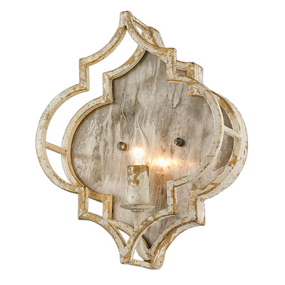 Golden - 0872-WSC AI - One Light Wall Sconce - Ravina - Antique Ivory