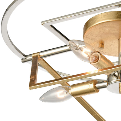 Geosphere Semi Flush Mount