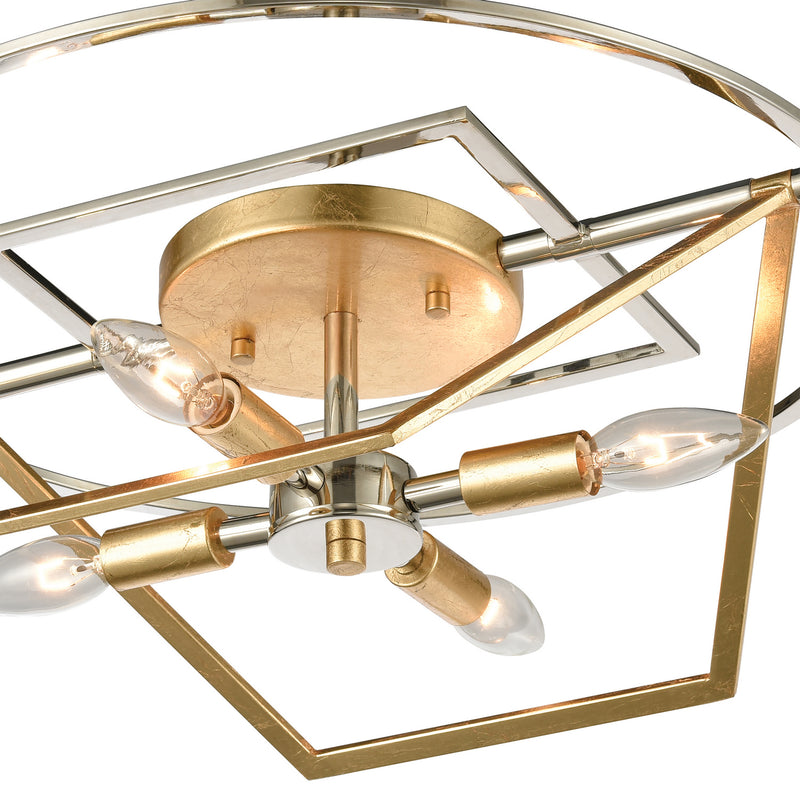 Geosphere Semi Flush Mount