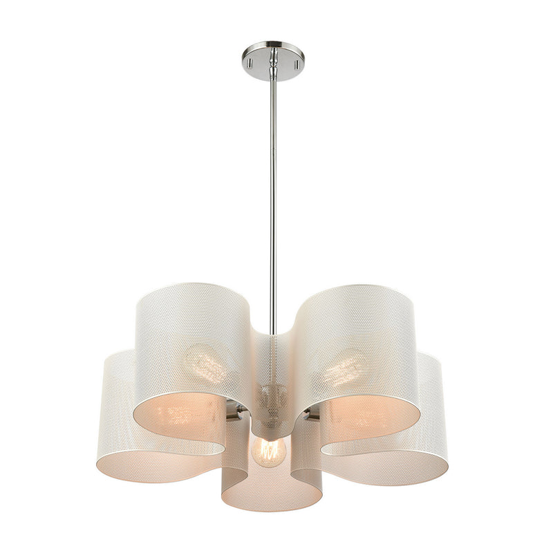 ELK Home - 60154/5 - Five Light Chandelier - Santa Barbara - Matte White