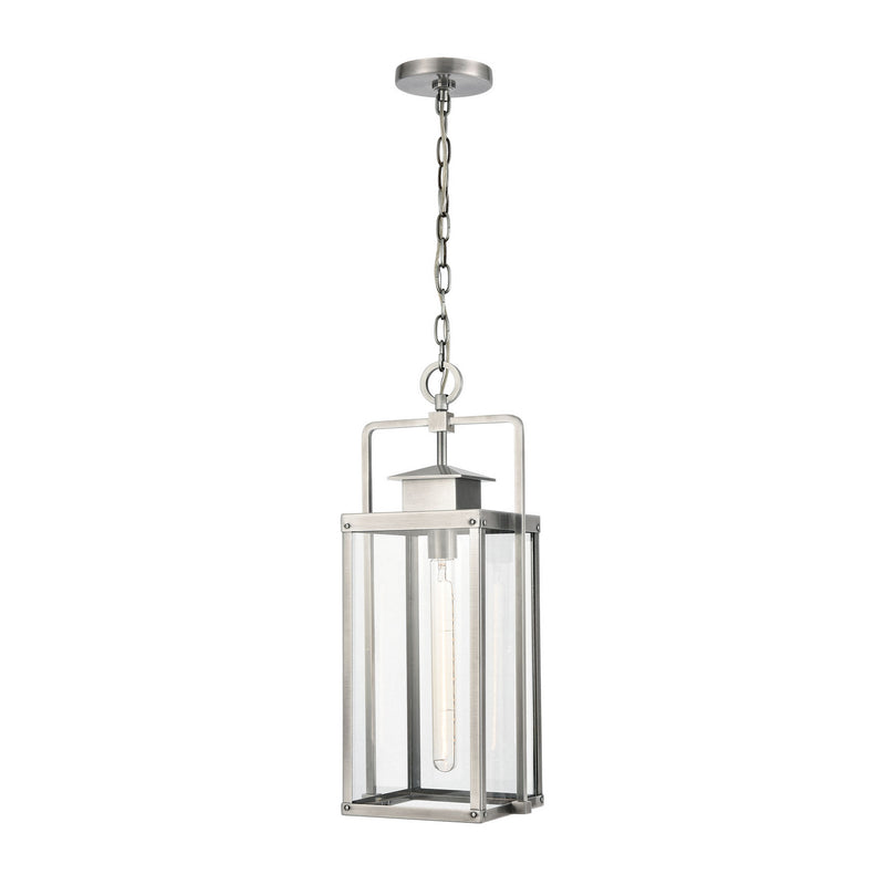 ELK Home - 89174/1 - One Light Outdoor Pendant - Crested Butte - Antique Brushed Aluminum