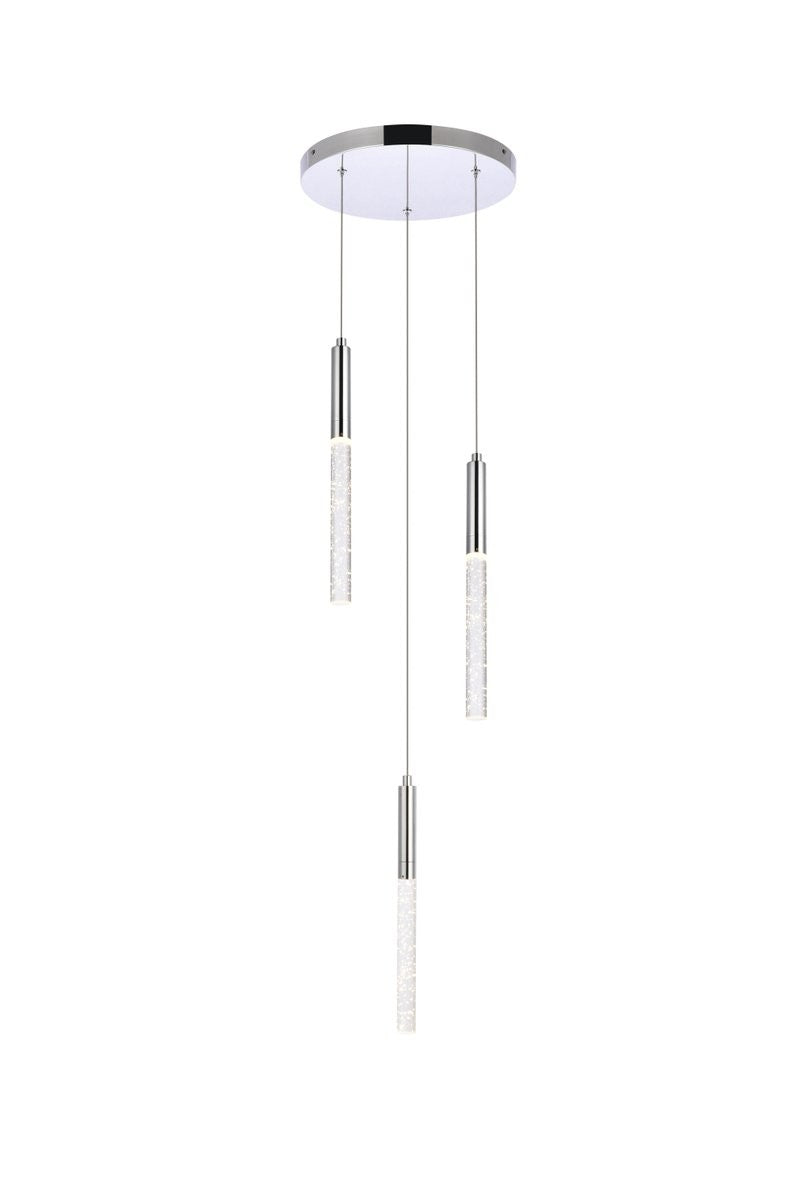Elegant Lighting - 5203D12C - LED Pendant - Ruelle - Chrome