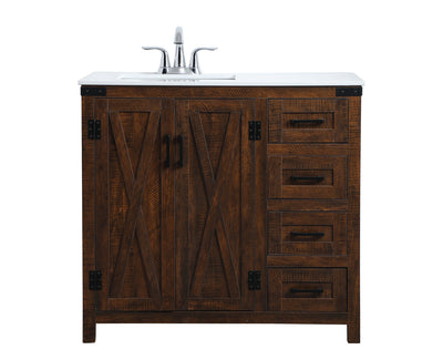 Elegant Lighting - VF90236EX - Single Bathroom Vanity - Dean - Espresso