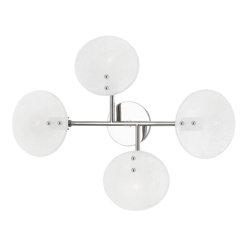 Mitzi - H428604-PN - Four Light Wall Sconce - Giselle - Polished Nickel