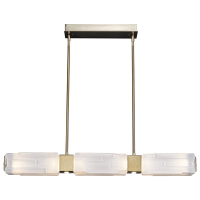 Hammerton Studio - PLB0056-41-HB-LO-001-L1 - LED Chandelier - Ledgestone - Heritage Brass