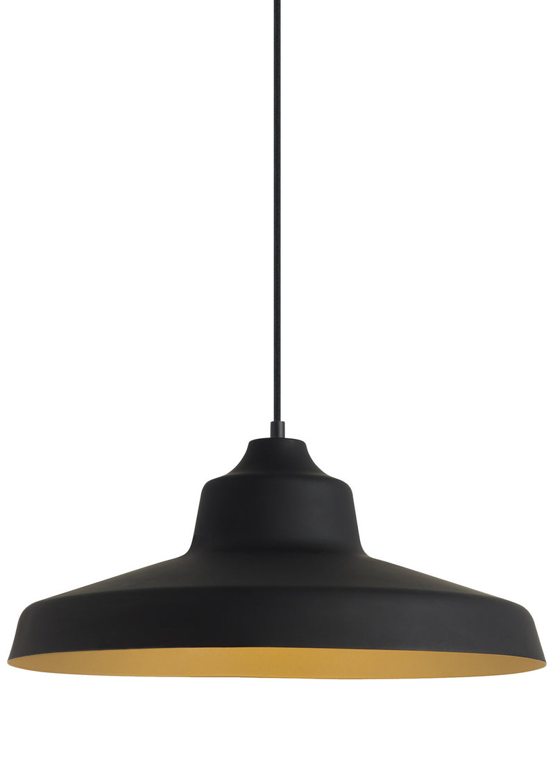Visual Comfort Modern - 700TDZVOBG - One Light Pendant - Zevo - Black/Gold